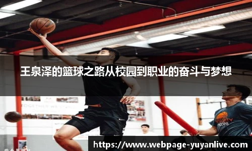 王泉泽的篮球之路从校园到职业的奋斗与梦想